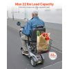 Scooter Rear Basket, Heavy Duty Metal Wire Basket with Handle, Spacious Cargo Basket, Works with 1-inch Receiver, Compatible with Most Golden
