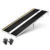 Portable Wheelchair Ramp, 8FT, Non-Slip Aluminum Folding Handicap Ramp for Wheelchair, 800 lbs Capacity, Door Threshold Ramps for Home Steps, Stairs