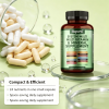 24-in-1 Soursop Sea Moss & Lion's Mane Capsules 120 Count Adult Daily Wellness Multi-Ingredient Dietary Supplement