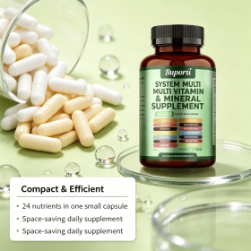 24-in-1 Soursop Sea Moss & Lion's Mane Capsules 120 Count Adult Daily Wellness Multi-Ingredient Dietary Supplement