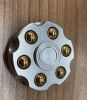 Metal Alloy Revolver Cylinder Fidget Spinner Toy with Detachable Brass Chambers - Premium EDC Desk Accessory for Focus, Calm, and Stress Relief