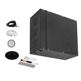 Steam Generator, 9 kW Steam Shower System with Controller for Home Sauna Bath Spa, Commercial Auto Drain Kit with Overheat