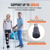 Underarm Crutches, 13-Level Height Adjustable Underarm Walking Crutches