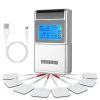 4 Channel TENS Unit with 8 Pads: 48 Modes & 20 Intensity Levels for Pain Relief & Muscle Training