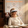 Portable Eye Mask Massager, Voice & Manual Dual Control, Heating, Air Compression & Vibration, Color Ambient Light