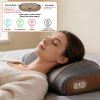 Professional Neck Massager Pillow with Large Heating Area, Air Compression & Dual Vibration Motors, Memory Foam Neck Pillow for Pain Relief