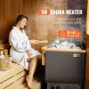 Sauna Heater, 3KW 220V Electric Sauna Stove, Steam Bath Sauna Heater with Built-In Controls, 3h Timer and Adjustable Temp for Max. 70-141 Cubic Feet