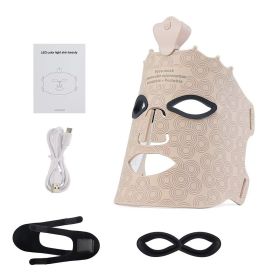 7 Color Red Light Therapy Mask Silicone LED Face Mask Skin Care at Home with Eye Protection Cushion For Anti Aging Wrinkles