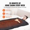 Sauna Blanket for Detoxification, Portable Far Infrared Sauna for Home with Arm Holes for Comfort, 1-6 Level Adjustable Temp Range 95-185 Fahrenheit