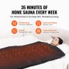 Sauna Blanket for Detoxification, Portable Far Infrared Sauna for Home, PU Sauna Bag w/ Therapy Stones & Carbon Fiber Heating