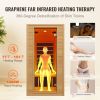 Far Infrared Wooden Sauna, Room Home Sauna Spa for 1 to 2 Person