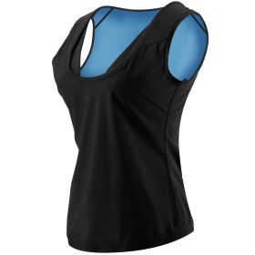 Women Sweat Vest Waist Trainer Shaper Heat Trapping Pullover Sweat Gym Vest Slimmer Sauna suits Sweat Body Shaper Vest (size: S_M)