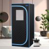Portable Plus Type Full Size Steam Sauna tent. Spa, Detox ,Therapy and Relaxation at home.Larger Space,Stainless Steel Pipes Connector Easy to Install