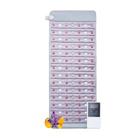 Far Infrared Heating Pad, Amethyst Heating Pad with Jade & Tourmaline Stones, 660nm Photon Light & Negative Ions (Default: Default)
