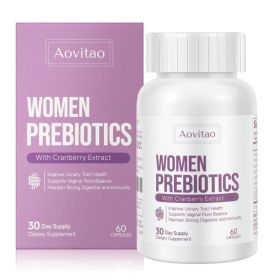 Vaginal Probiotics Women Ph Balance Pills Female Gut Health Prebiotics 60 Billion CFU Capsules Digestive Urinary Tract Support (Option: Unflavored-60Count)
